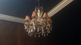 Black colored electric chandelier
