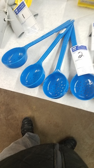 Blue plastic Spoons