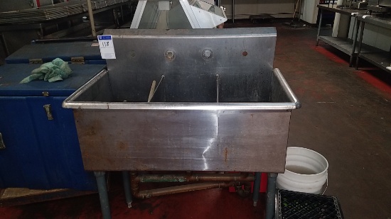 3 Compartment sink