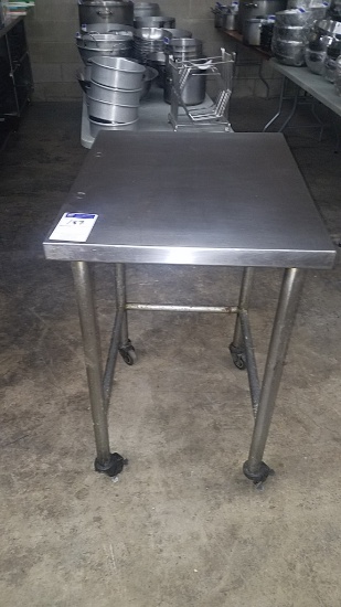Stainless steel top table