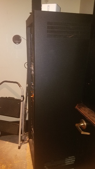 Enclosed A/V cabinet