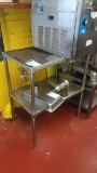 Stainless steel table top and under shelf