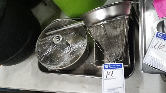 Miscellaneous baking ware and strainer