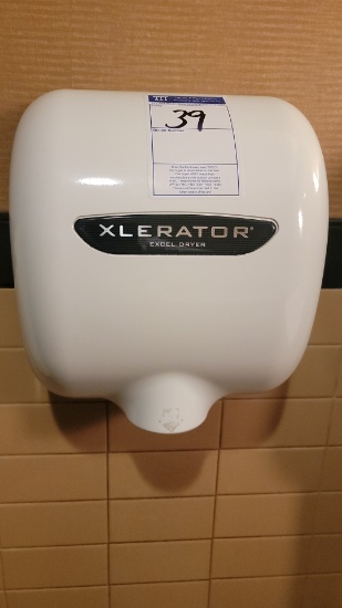 Xcerator wall mounted electric touchless hand dryer (Men's  rest room)