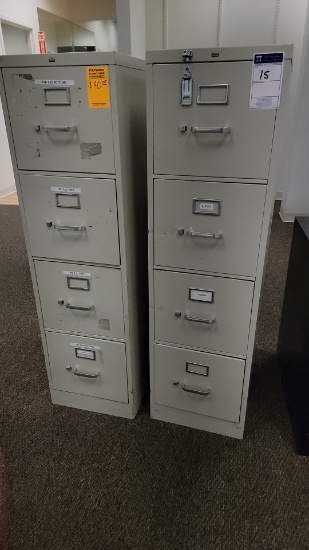 Metal filing cabinets