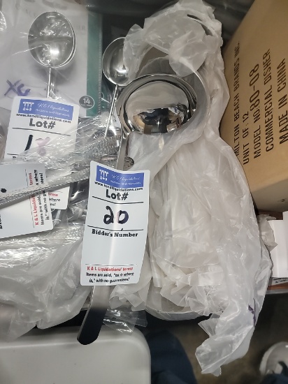 Chrome metal NEW ladles