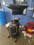 Pressurized used oil drain tank