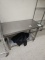 Stainless steel table with galvinized undershelf 4'