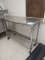Stainless steel table with wire undershlef 50