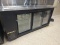 True 3 door under counter back bar cooler