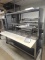 Stainless steel 5 bin gas warmer with over shelf