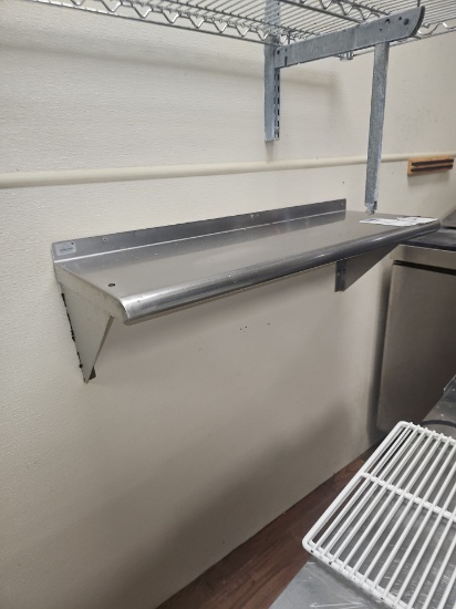 Stainless steel wall shelf 3'