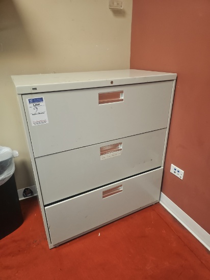 Metal 3 door lateral cabinet