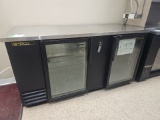 True 2 door under counter back bar cooler