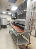 Stainless steel work station 8' x 54