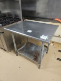 Stainless steel top table 3' x 30