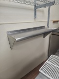 Stainless steel wall shelf 3'
