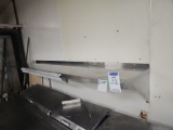 Stainless steel shelf with ticket rail 8' x 18