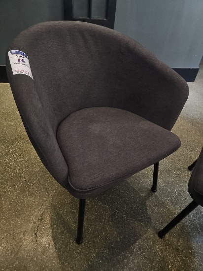 Plush cushioned grey chairs