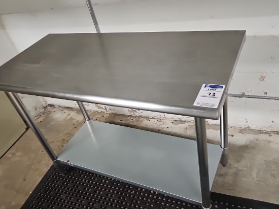 Stainless steel top table 4' x 2'