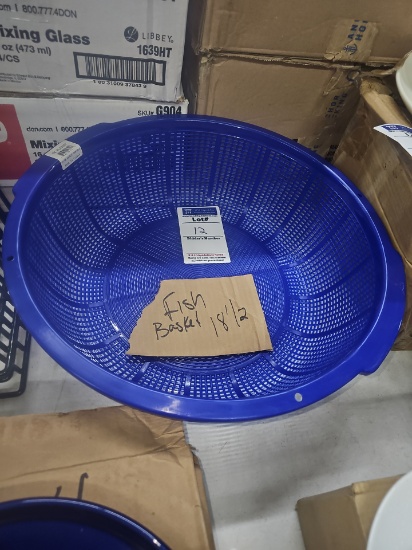 Poly blue Fish basket 18.5"