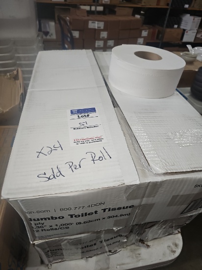 Jumbo toilet tissues (sold per roll)