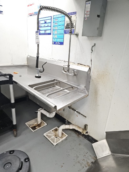 Stainless steel Soil and clean dish washing tables
