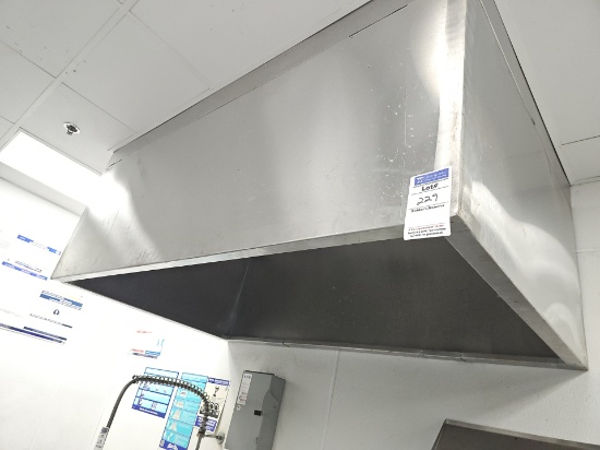 Stainless steel commercial Hood (Hood only) 72" x 4'
