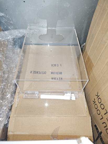 New Acrylic  dispenser 10" x 8" x 3"
