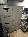 Metal filing cabinets