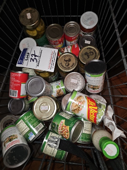 Expired can goods in cart