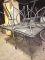 Outdoor black metal tables 30