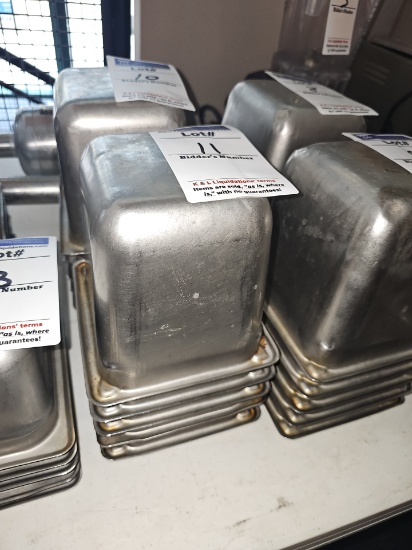 Stainless steel inserts 7" x 6.5"