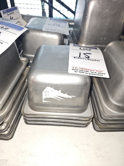 Stainless steel inserts 7" x 6.5"