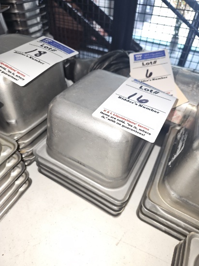Stainless steel inserts 7" x 6.5"