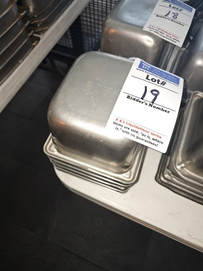 Stainless steel inserts 7" x 6.5"