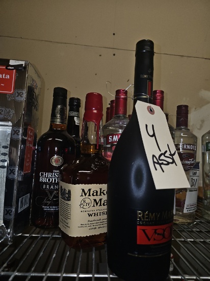 Assorted closed bar ware