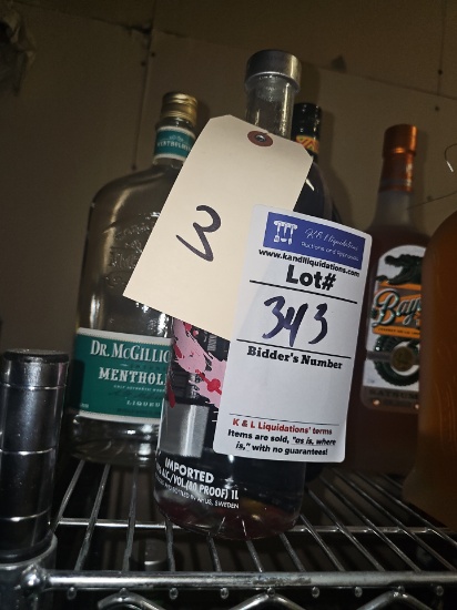Assorted closed bar ware