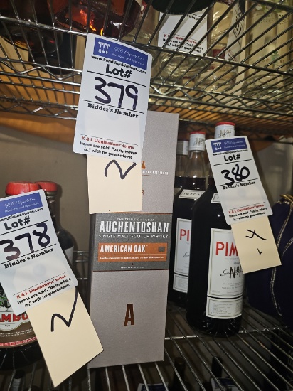 Assorted closed bar ware