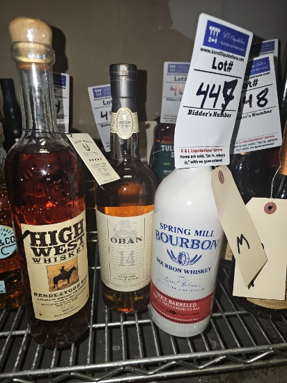 Assorted closed bar ware