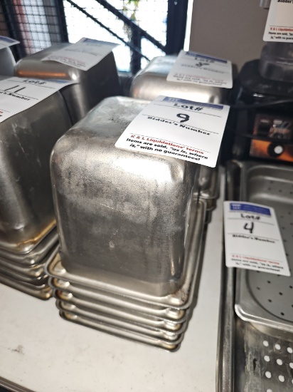 Stainless steel inserts 7" x 6.5"