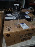 Glass Shakers with black perforated  lid