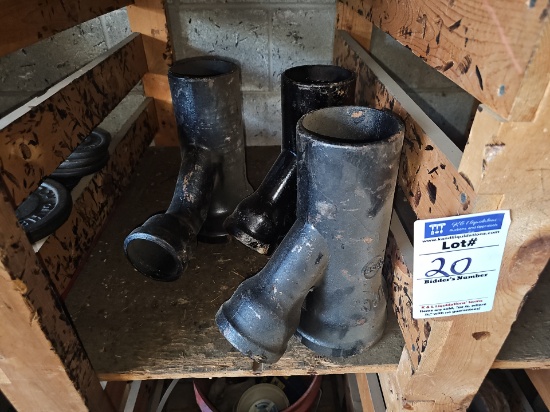 Assorted cast iron fittings