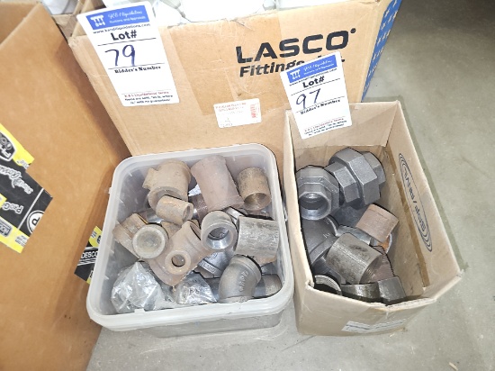 Two Iron fittings in bins