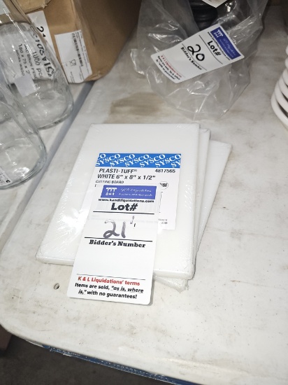 Sysco Plasti-Tuff 6" x 8" x 1/2"