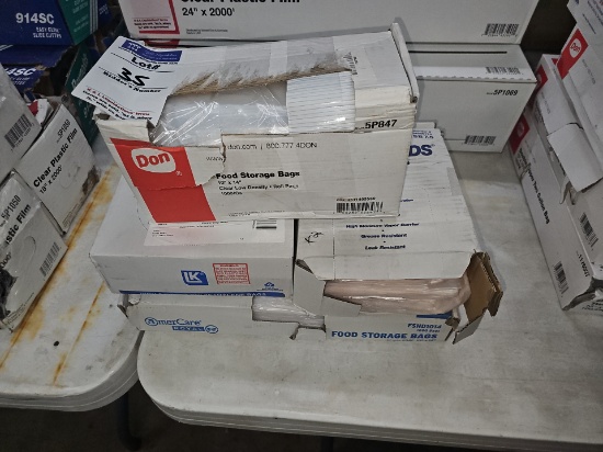 Assorted food storage bags