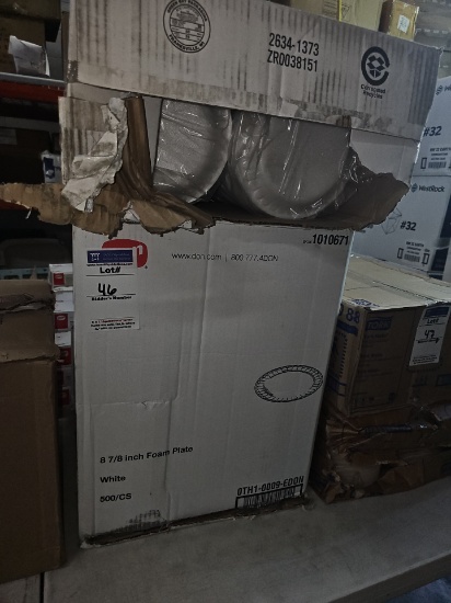 Foam plates 8 7/8" 500/case