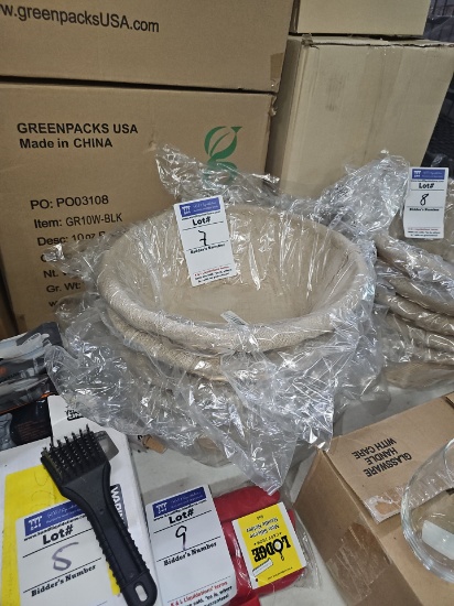 Bread proofing basket with lining
