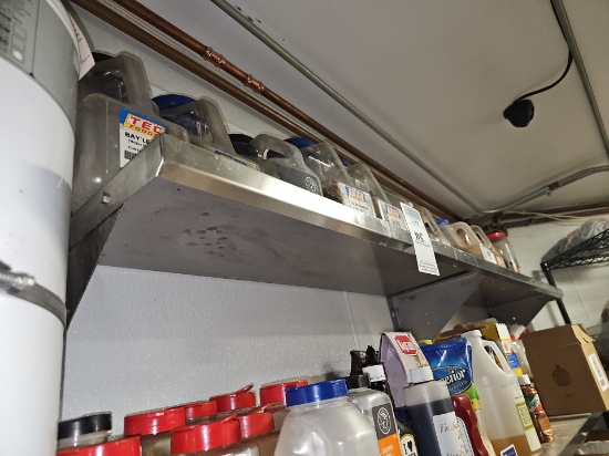 Stainless steel shelf 6' x 12"