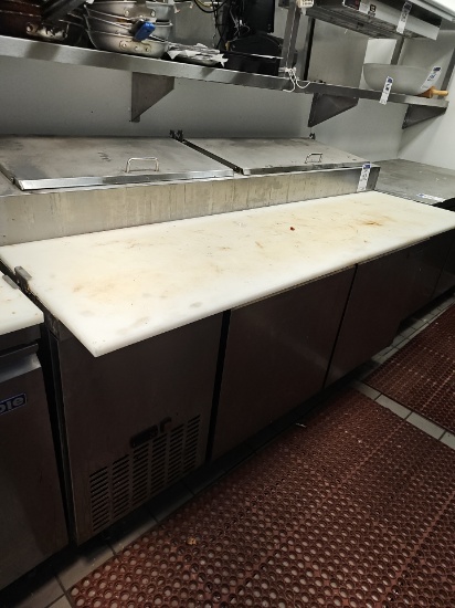 Norpole stainless steel Pizza prep table 71" x 31"